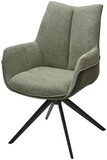 Стул PONTUS 360 град. поворот. KN01-15 Олива/ BZ1046-18 Темно-зеленый/ Черный