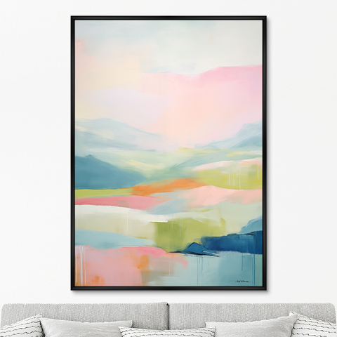ArtNoMore - Репродукция картины на холсте Landscape collection, In pastel tone, No 1, 2024г.