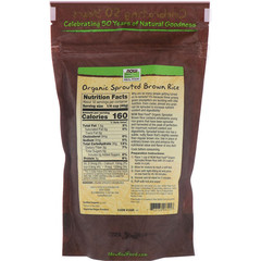 Now Foods, Organic Sprouted Brown Rice, Raw, 16 oz (454 g)