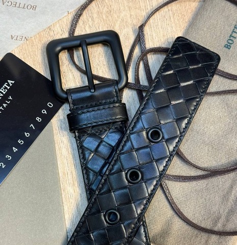 Ремень Bottega Veneta 3,5 см, черный.