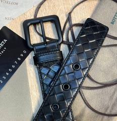 Ремень Bottega Veneta 3,5 см, черный.