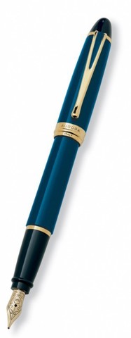 Ручка перьевая Aurora Ipsilon De Luxe Dark Blue GT, F (AU-B12-B)