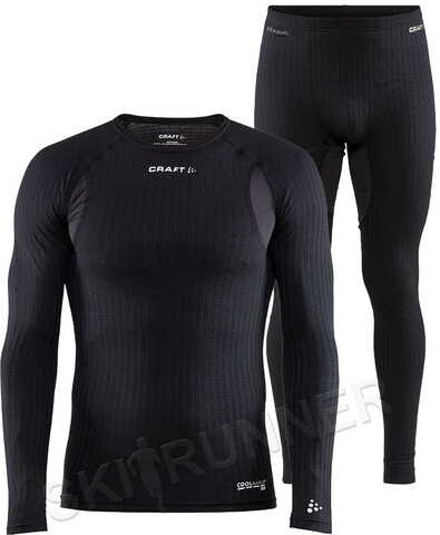 Элитный Комплект термобелья Craft Active Extreme X Rn LS Black мужской