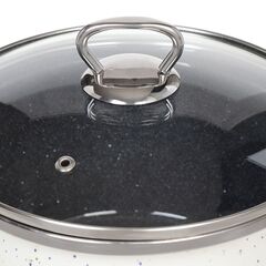 Кастрюля сталь, эмал, 1.5 л, с крыш, Сантэкс, Гранит цветной, 1-2215411, индукц