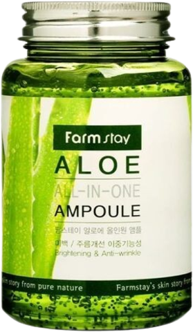 Farmstay Aloe All-In-One Ampoule Сыворотка для лица ампульная многофункциональная с экстрактом алое