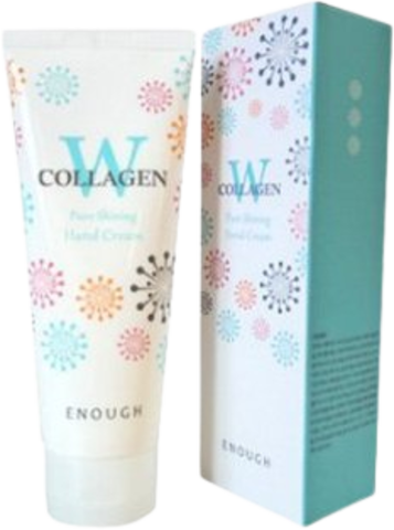 Enough W Крем для рук с гидролизованным коллагеном W Collagen Pure Shining Hand Cream