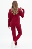 Утепленный спортивный костюм для беременных и кормящих 16041 бордовый