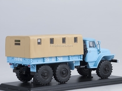 Ural-375D board with awning blue 1:43 Start Scale Models (SSM)
