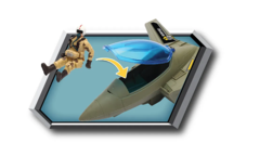 Chap Mei Игровой набор Воздушная атака бункера, истребитель, 42 см (свет,звук) (545085)