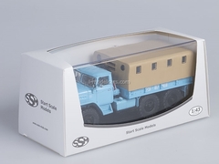 Ural-375D board with awning blue 1:43 Start Scale Models (SSM)