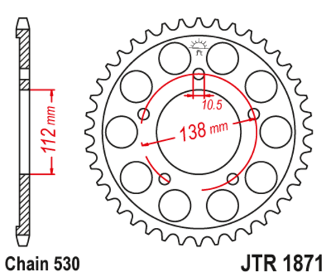 Звезда ведомая JTR1871-50