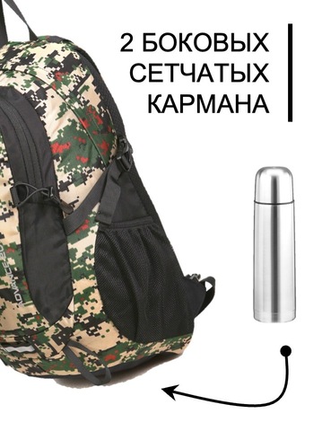 Картинка рюкзак туристический Nevo Rhino 9067-NW Camo Army Green - 5