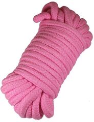 Розовая верёвка для бондажа и декоративной вязки - 10 м. - 