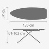 Гладильная доска 135x45 см (D), Новая заря, артикул 242120, производитель - Brabantia, фото 10