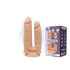 Фаллоимитатор для двойного проникновения с вибрацией Model 1 от SILEXD (19,5 *4,5 см; 17,5 * 3,7 см)