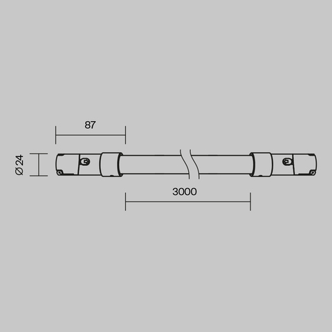 Магнитный трековый светильник Maytoni Tau TR209-1-48W3K-B