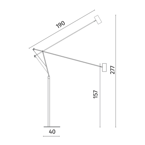 Торшер Divinare GAUDI 3233/49 PN-1