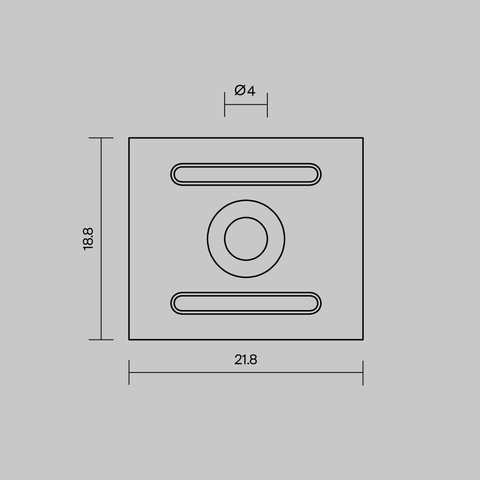 Комплект креплений Maytoni (для профиля 27×20) 4 шт., ALM-2720-MT 642071