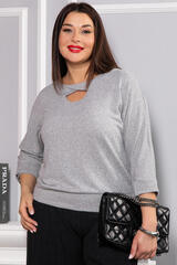 Блуза Ума (серая) Б14631-50М LT Collection