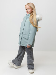куртка  для девочки  ВК 38112/6 ГР