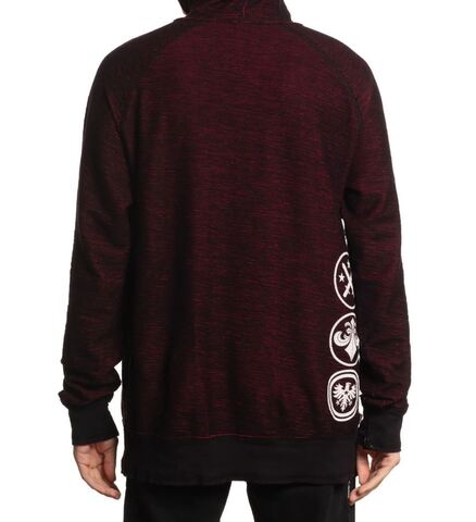 Affliction | Худи двустороннее мужское Winged Up Rev. Hoodie A28603 обратная сторона сзади