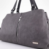 Сумка Саломея 198 македония серый + черный