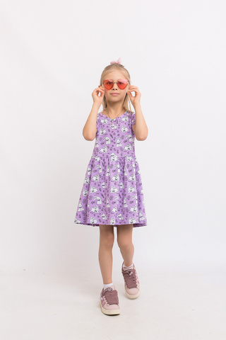 036_БК25 Платье для девочки, мультиколор