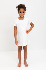 сорочка  для девочки  К 1156/сердечки на сахаре