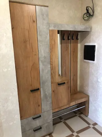 Прихожая Трамп графит / дуб крафт белый