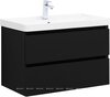 Aquanet 344747 Тумба с раковиной Вега 2.0 80 2 ящ. цв.черный (раковина Ирис) (344747)