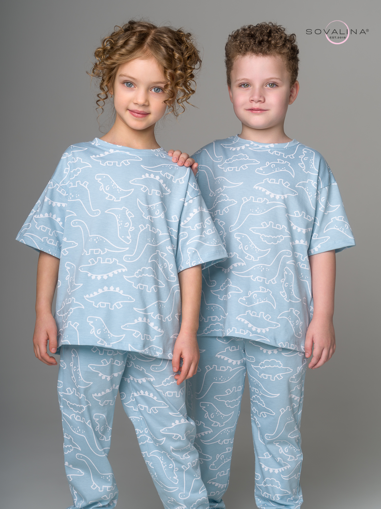 Костюм Daily men белые динозавры