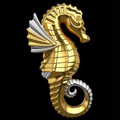 Силиконовый молд № 340 Морской конек правый