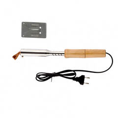913104 Паяльник электрика с ручкой из дерева, 100 вт// Sparta