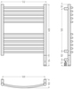 Сунержа Богема 3.1 022-6003-6050 Полотенцесушитель электрический 600х500 (Матовая шампань)