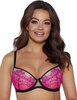 Бюстгальтер пуш-ап с розовым кружевом Ava AMBRE 2031 P-UP pink