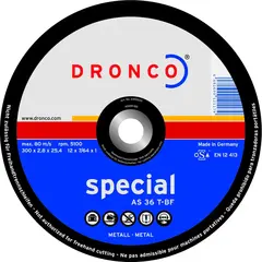 Абразивный отрезной диск AS 36 T-BF 400х3,2 Dronco 2400220
