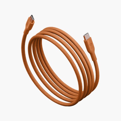 Кабель Energea Flow 60, USB-C to USB-C, 60W 1.5M, Оранжевый | Orange