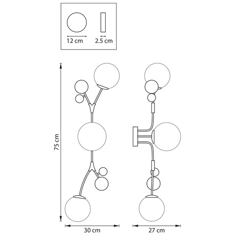 Настенный светильник Lightstar Croco 815533