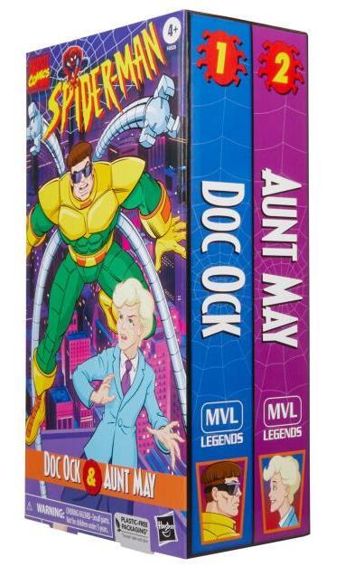 Фигурки Marvel Legends VHS Series: Doc Ock & Aunt May (2 Pack