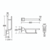 Поручень для унитаза откидной 65 см Ideal Standard Contour 21 S6361MY