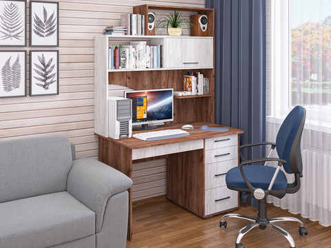 Компьютерный стол СК-56 табак / артвуд