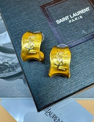 Серьги широкие полуконго style by YSL