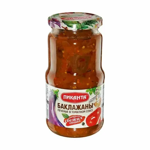 Баклажаны печеные в томатном соусе 450 гр.