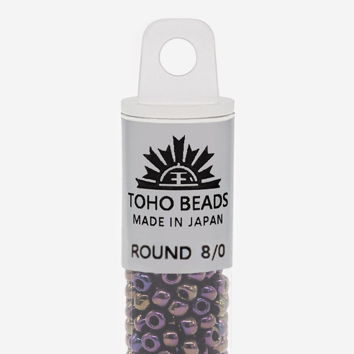 Японский бисер TOHO Round 8/0 (№85), металлизированный, непрозрачный глянцевый
