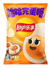 Картофельные чипсы Lay's со вкусом соленого желтка