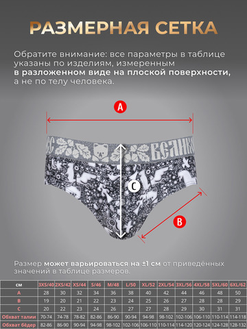 Комплект из 3-х спортивных трусов - «Ночная тайга»