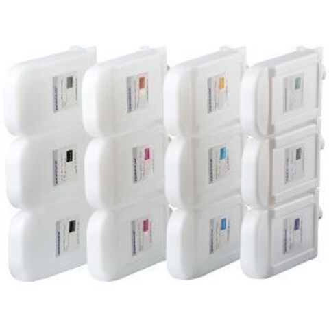 Комплект перезаправляемых картриджей для Canon imagePROGRAF iPF8400 (PFI-306, PFI-307) без чипов 12 шт