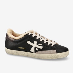 Кожаные кеды Premiata Steven-d 7603M на меху