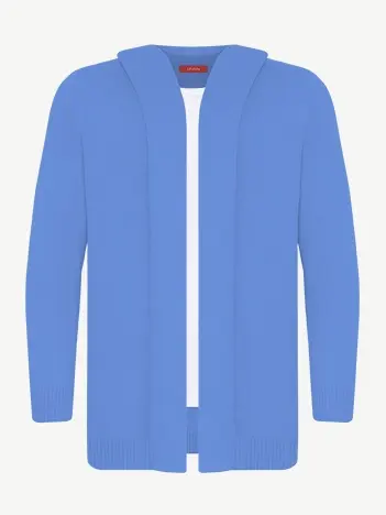 Кардиган с капюшоном из экохлопка