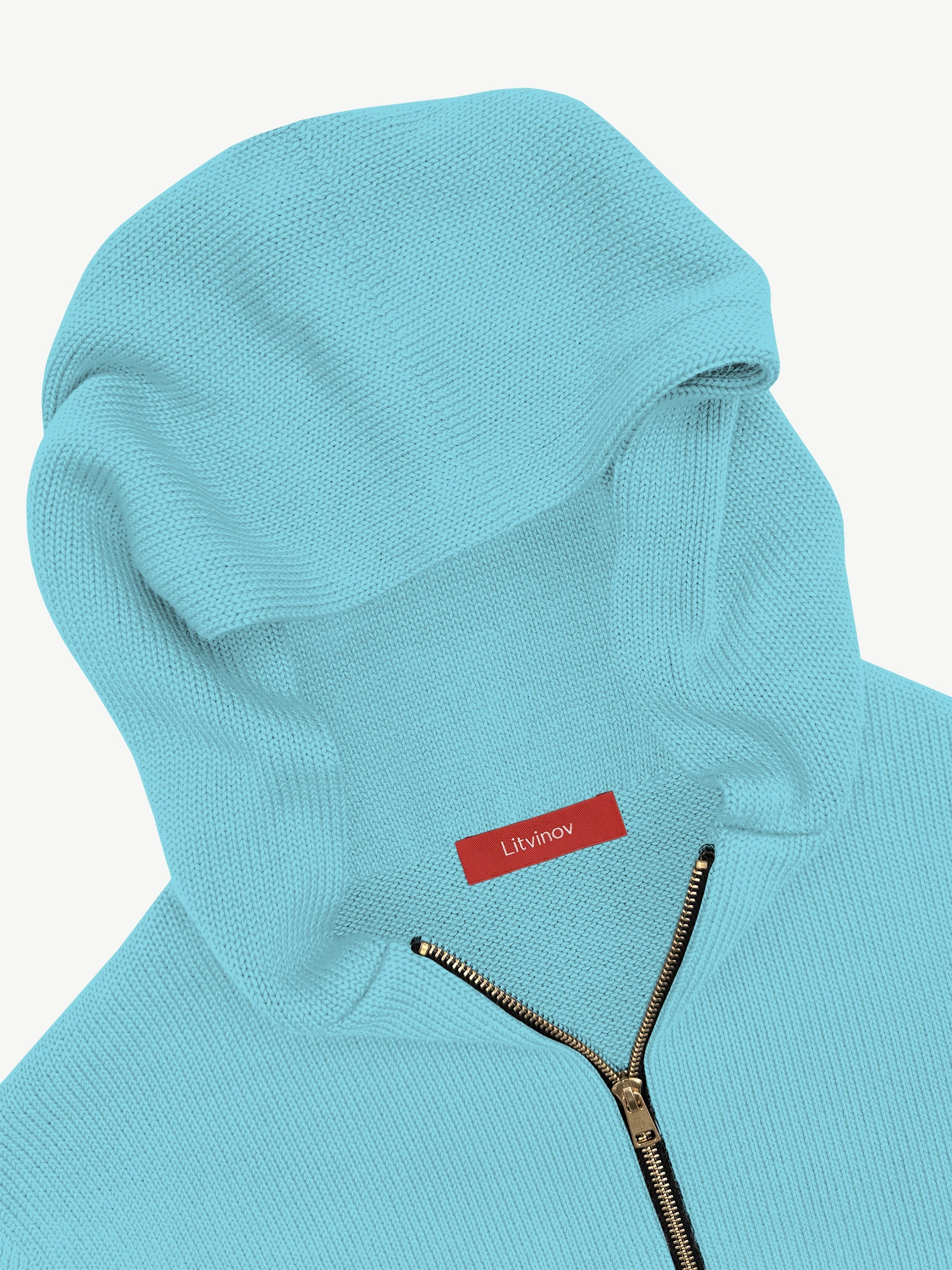 Толстовка на замке из экохлопка